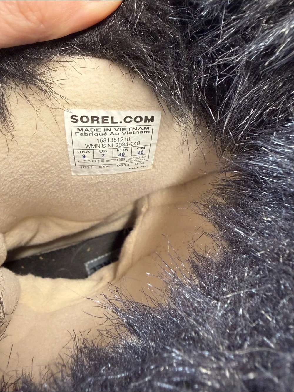Sorel warm faux